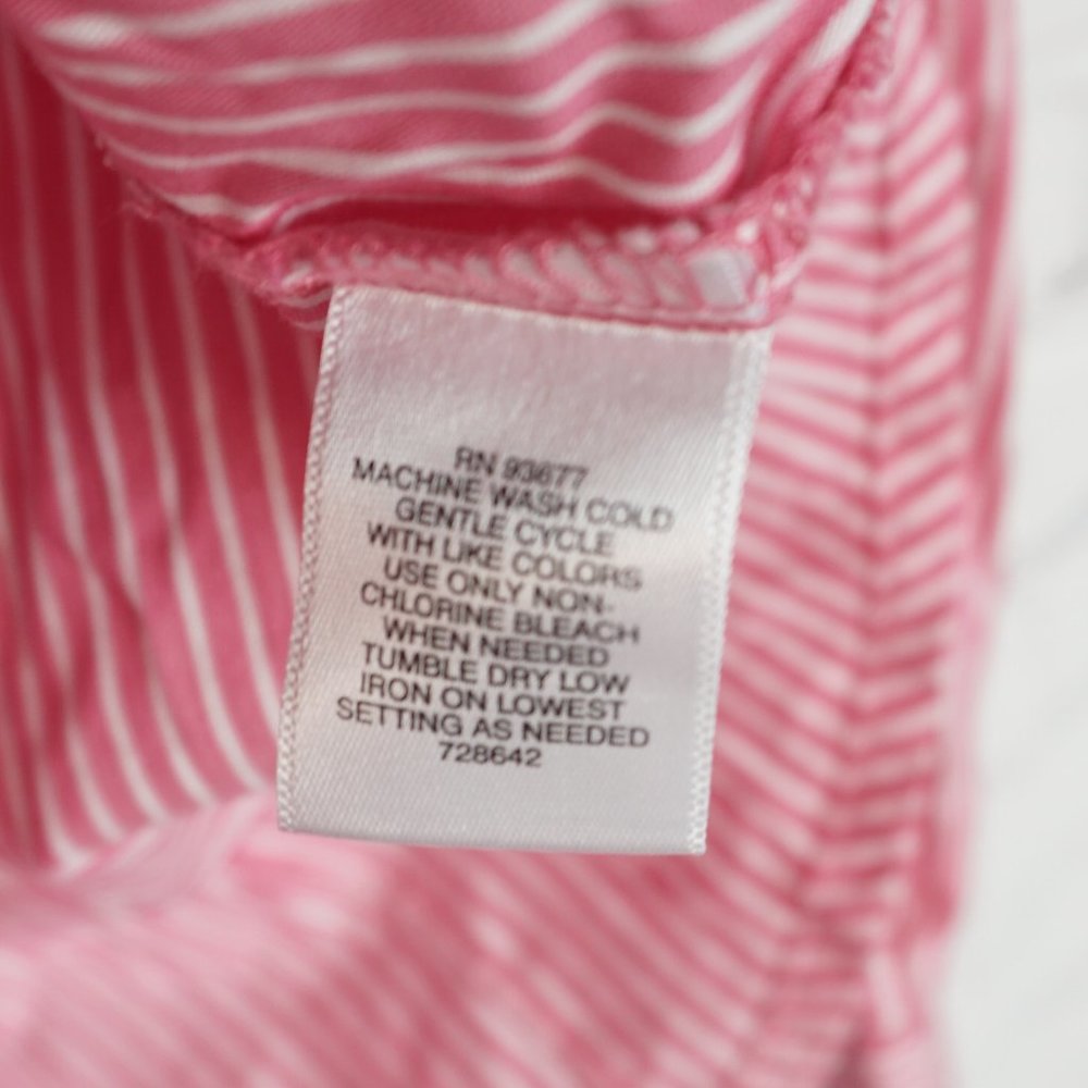 Liz Claiborne  Pink Stripe Dress Shirt - Picture 5 of 5